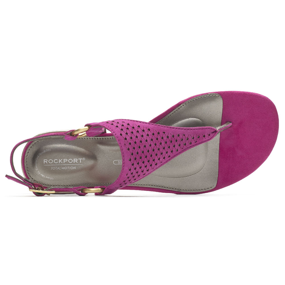 Sandálias Rockport Mulher Rosa - Total Motion Zosia Thong - 25086XZKD